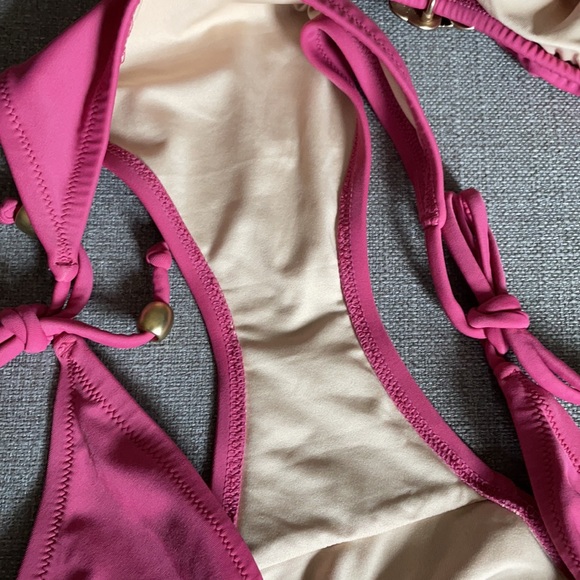 Victoria Secret Mauve Bikini with Gold Flower - Picture 8 of 11